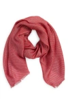 Nordstrom Rack Pleated Occasion Wrap In Red Lipstick