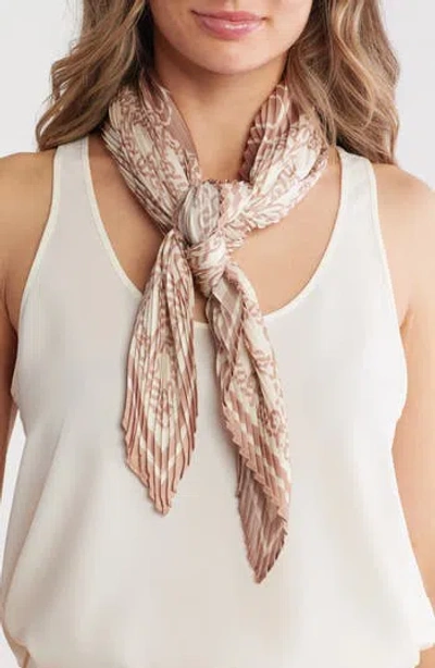 Nordstrom Rack Pleated Satin Scarf In Pink