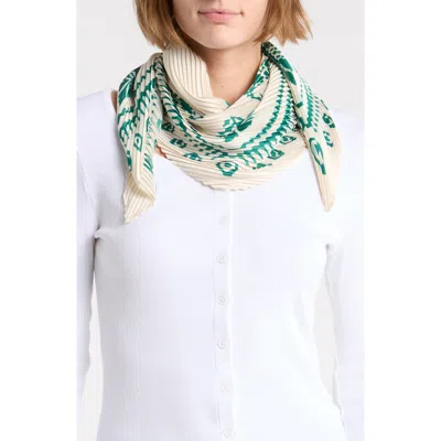 Nordstrom Rack Pleated Satin Scarf In Green Serenity