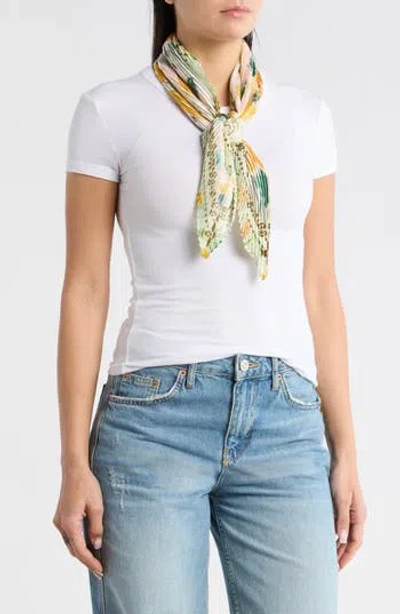 Nordstrom Rack Pleated Satin Scarf In Multi