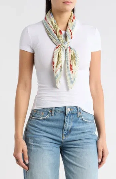 Nordstrom Rack Pleated Satin Scarf In Multi