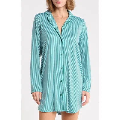 Nordstrom Rack Print Jersey Nightshirt In Blue