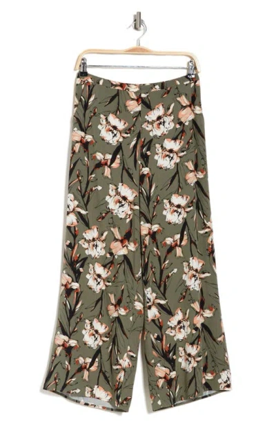 Nordstrom Rack Printed Palazzo Pants In Green Sorrel Swoon Floral