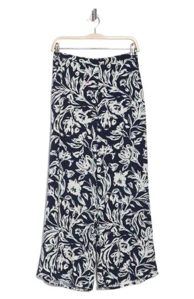 Nordstrom Rack Printed Palazzo Pants In Navy Blazer Marked Blooms
