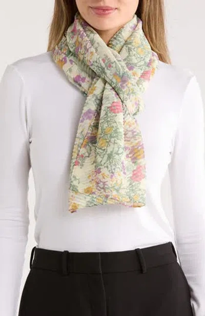 Nordstrom Rack Printed Pleated Scarf