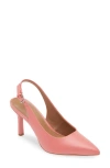 Nordstrom Rack Priscilla Slingback Pump In Coral Shell