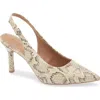Nordstrom Rack Priscilla Slingback Pump In Ivory Snake