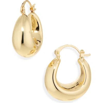 Nordstrom Rack Puffy Huggie Hoop Earrings In Gold