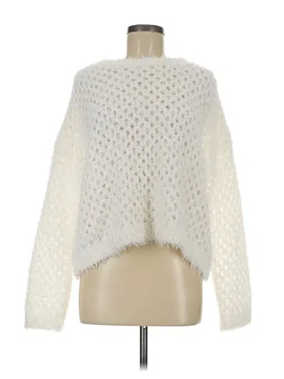 Pre-owned Nordstrom Rack Pullover Sweater In White