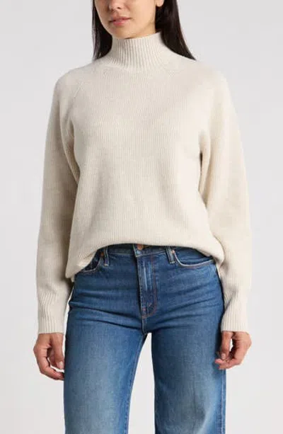 Nordstrom Rack Raglan Sleeve Mock Neck Sweater In Neutral