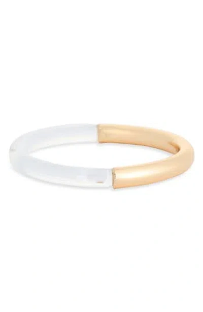 Nordstrom Rack Resin & Metal Bangle Bracelet In Gold