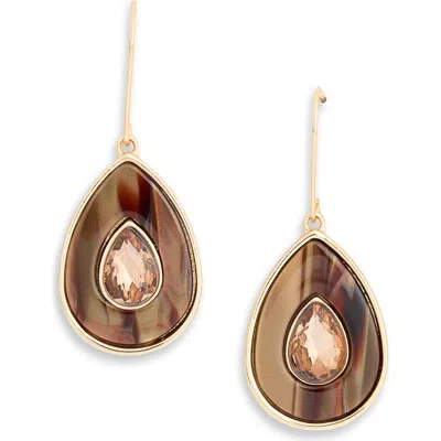 Nordstrom Rack Resin Stone Teardrop Drop Earrings In Multi