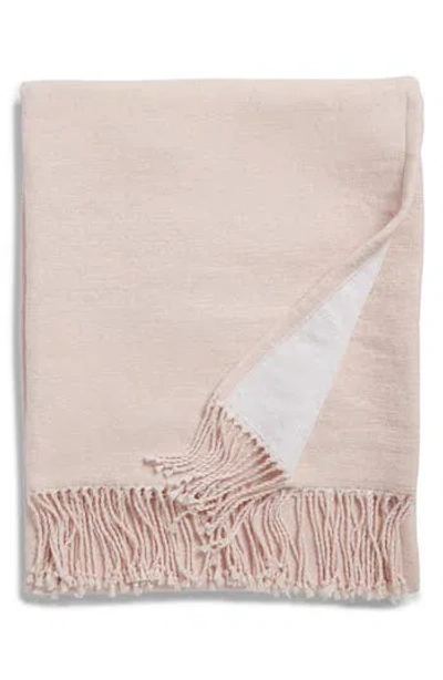 Nordstrom Rack Reversible Chenille Throw Blanket In Pink