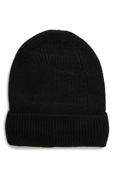 Nordstrom Rack Rib Beanie In Black