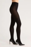 Nordstrom Rack Rib Sweater Tights In Black