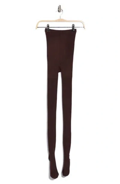 Nordstrom Rack Rib Sweater Tights In Black