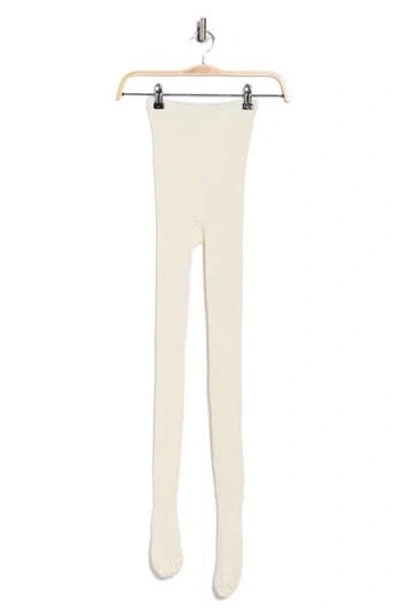 Nordstrom Rack Rib Sweater Tights In White