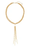 Nordstrom Rack Rope Lariat Necklace In Gold