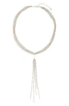 Nordstrom Rack Rope Lariat Necklace In Metallic