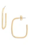 Nordstrom Rack Rounded Square Hoop Earrings