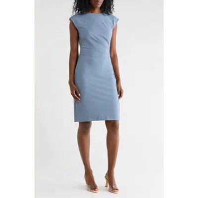 Nordstrom Rack Ruched Midi Dress In Blue
