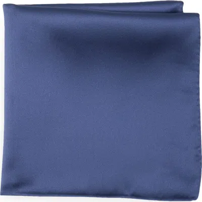 Nordstrom Rack Satin Pocket Square In Blue
