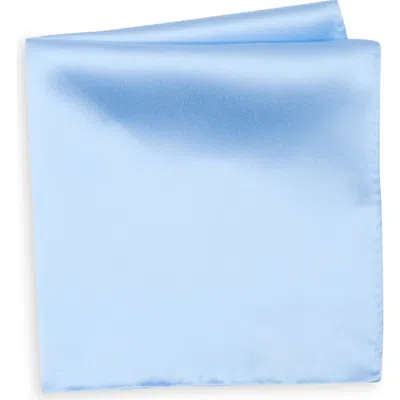 Nordstrom Rack Satin Pocket Square In Blue
