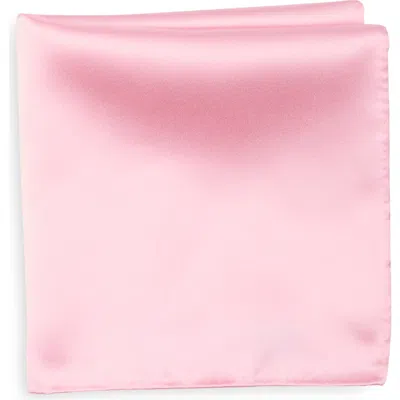 Nordstrom Rack Satin Pocket Square In Pink