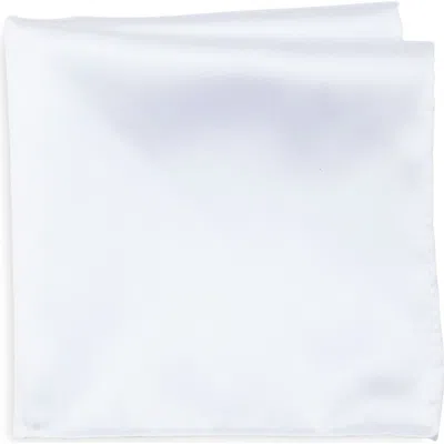 Nordstrom Rack Satin Pocket Square In White