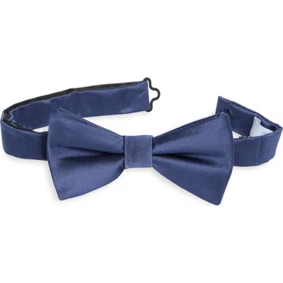 Nordstrom Rack Satin Solid Bow Tie In Blue
