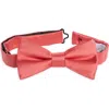 Nordstrom Rack Satin Solid Bow Tie In Pink
