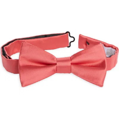 Nordstrom Rack Satin Solid Bow Tie In Pink