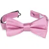 Nordstrom Rack Satin Solid Bow Tie In Pink
