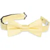Nordstrom Rack Satin Solid Bow Tie In Yellow