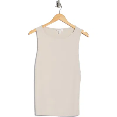 Nordstrom Rack Scoop Neck Sculpt Knit Tank In Neutral