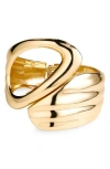 Nordstrom Rack Sculpted Hinge Bracelet In Gold