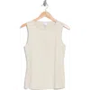 Nordstrom Rack Sculpted Tank Top In Beige Rainy Day