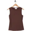 Nordstrom Rack Sculpted Tank Top In Brown Roast