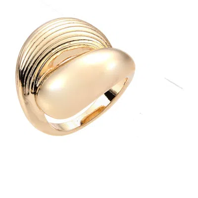 Nordstrom Rack Sculptural Texture Dome Ring In Gold
