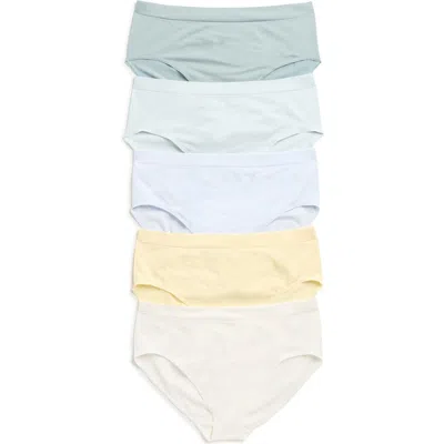 Nordstrom Rack Seamless 5-pack Full Briefs In Multi