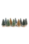 Nordstrom Rack Set Of 10 Bottle Brush Trees In Multi