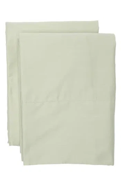 Nordstrom Rack Set Of 2 460 Thread Count Cotton Sateen Pillowcases In Green