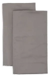 Nordstrom Rack Set Of 2 460 Thread Count Cotton Sateen Pillowcases In Grey Pearl