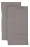 Nordstrom Rack Set Of 2 460 Thread Count Cotton Sateen Pillowcases In Grey Pearl