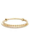 Nordstrom Rack Set Of 2 Bangle Bracelet & Cuff Set In Gold