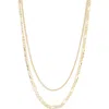 Nordstrom Rack Set Of 2 Demi-fine Box & Figaro Chain Necklaces