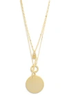 Nordstrom Rack Set Of 2 Demi Fine Disc Pendant Necklaces