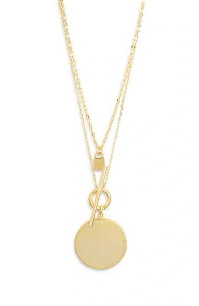 Nordstrom Rack Set Of 2 Demi Fine Disc Pendant Necklaces