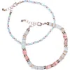 Nordstrom Rack Set Of 2 Heshi Faux Pearl Beaded Anklet Set