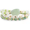 Nordstrom Rack Set Of 3 Beaded Stretch Bracelets In Multi